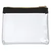 Sadie Satin Clear Cosmetic Bag