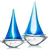 Handcrafted Custom Sailboat Award with Logo Personalization