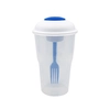 Salad Shaker Container with Fork and Dressing Container