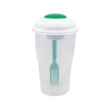 Salad Shaker Container with Fork and Dressing Container