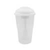 Salad Shaker Container with Fork and Dressing Container