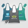 Santorini RPET - Recycled 210D Foldaway Shopping Tote Bag