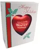 Satin Finish Heart Shaped Shatterproof Ornament (4")