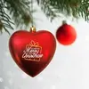 Satin Finish Heart Shaped Shatterproof Ornament (4")