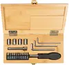 Screwdriver Kit In Bamboo Case