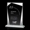 Custom Imprinted Crystal Shamrock Award