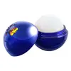 Shiny Round Lip Balm with Metallic Finish