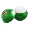 Shiny Round Lip Balm with Metallic Finish