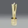 Customizable Shooting Star Achievement Award: Black Nickel with 24K Gold Plating