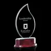 Custom Engraved Jade Promotional Awards - Rosewood Base