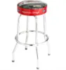 Single Ring Swivel Bar Stool w/ Chrome Frame