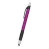 Sleek Plunger Action Pen with Stylus