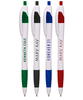 Sleek Silver Pen with Colorful Accent Trim - Customizable