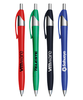 Sleek Silver Pen with Colorful Accent Trim - Customizable