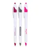 Sleek Silver Pen with Colorful Accent Trim - Customizable