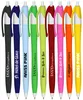 Sleek Silver Pen with Colorful Accent Trim - Customizable