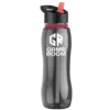 Personalized Tritan™ Slim Grip Bottle - 25 oz. with Flip Straw Lid and Accent Collar