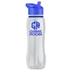 Personalized Tritan™ Slim Grip Bottle - 25 oz. with Flip Straw Lid and Accent Collar