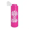 Slim Line - Custom 25 oz. Water Bottle with Logo & Tethered Push Pull Lid