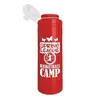Slim Line - Custom 25 oz. Water Bottle with Logo & Tethered Push Pull Lid