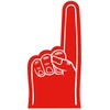 Small #1 Foam Finger/Hand 7.5" 