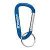 Custom Carabiner Key Ring with Metal Split Ring - 6mm