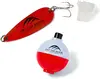 Small Spoon Fishing Lure and Bobber in Clear Tube