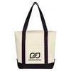 Small Heavy Cotton Canvas Boat Tote Bag
