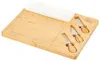 Custom Bamboo Cheese Board & Tray Knife Set