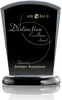 Custom Black Wooden Base Award with Aluminum Accent and 1 Colorfill