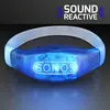 Sound Activated Light Up Blue LED Flashing Bracelets