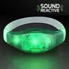 Sound Activated Light Up Green LED Flashing Bracelets