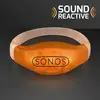 Sound Activated Light Up Orange LED Flashing Bracelets