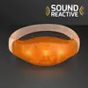 Sound Activated Light Up Orange LED Flashing Bracelets