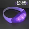 Sound Activated Light Up Purple LED Flashing Bracelets