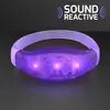 Sound Activated Light Up Purple LED Flashing Bracelets