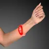 Sound Activated Light Up Red LED Flashing Bracelets