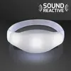 Sound Activated Light Up White LED Flashing Bracelets