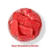 Sour Strawberry Bricks: Large Jar