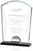 Custom Engraved Starfire Award with Bevelled Base - Effortlessly Elegant Recognition