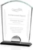 Custom Engraved Starfire Award with Bevelled Base - Effortlessly Elegant Recognition