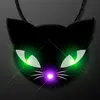 Spooky Cat Eyes Necklace, LED Halloween Jewelry