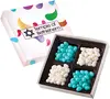 Square Custom Candy Box with Corporate Color Jelly Beans