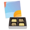 Square Custom Candy Box w/ Shortbread Cookies & Buttercrunch