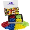 Square Custom Candy Box with Corporate Color Jelly Beans