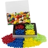 Square Custom Candy Box with Corporate Color Jelly Beans