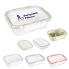 Square-Shaped Kitchen Companion Glass Container