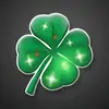 St. Patrick's Day Blinking Clover Light-Up Pin