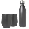 Stainless Steel Bottle & Goblet Set