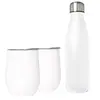 Stainless Steel Bottle & Goblet Set